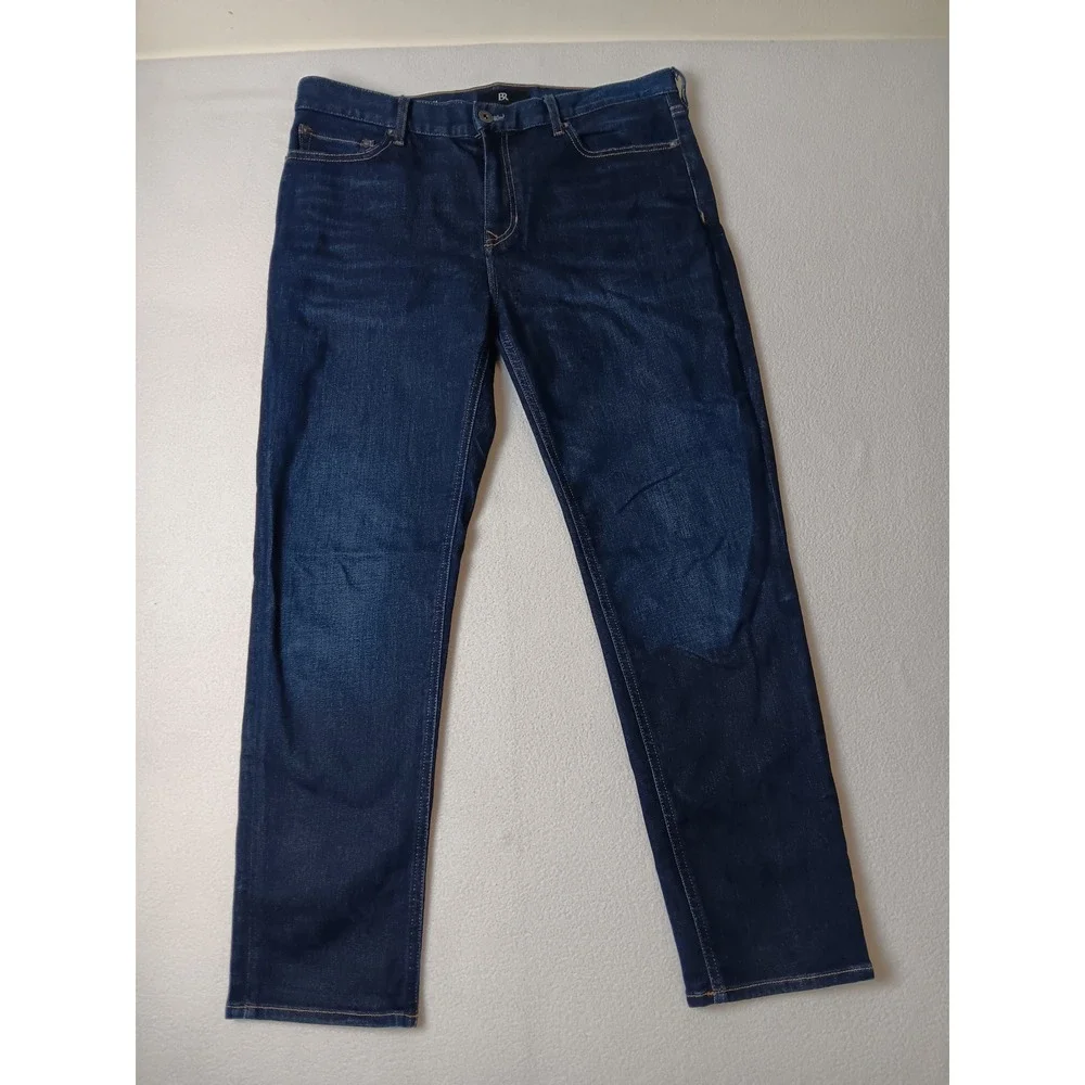 Banana Republic Slim Fit Jeans Mens 35x30 Dark Wash Indigo Denim Pants
